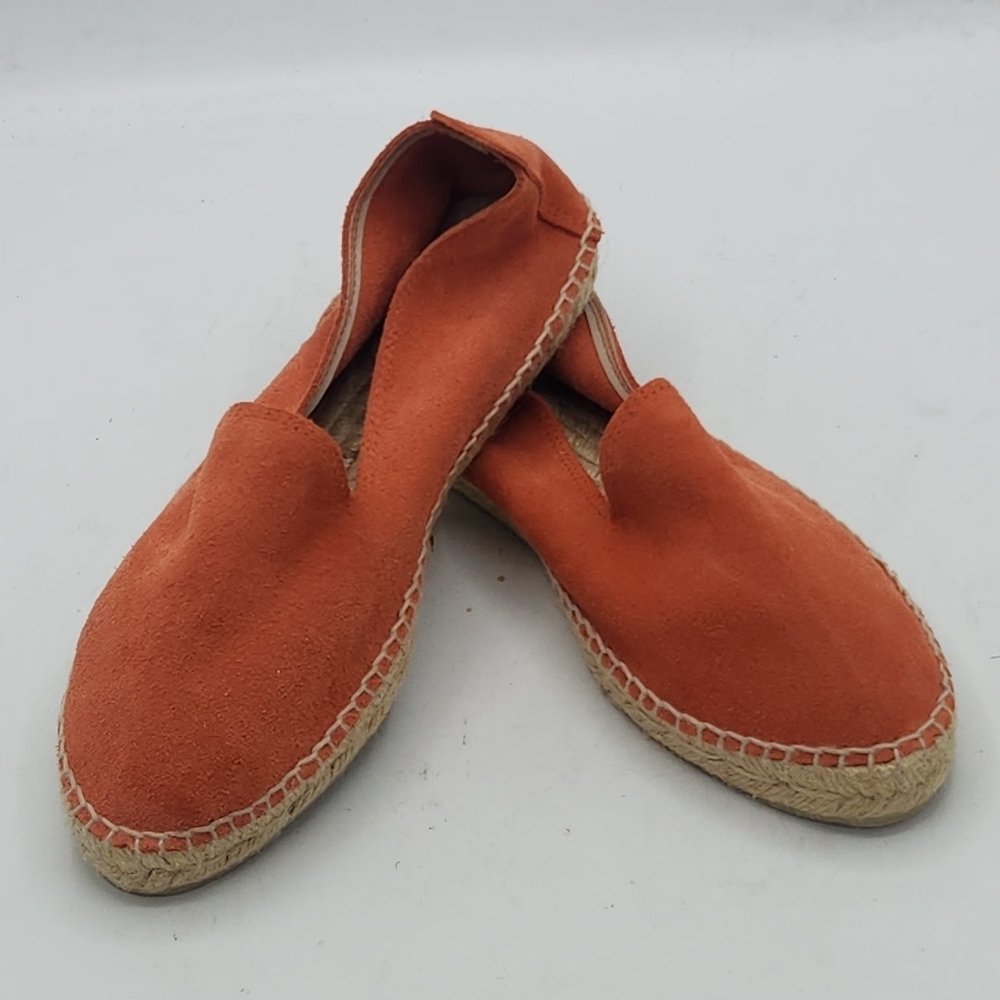 Manebí From Anthropologie Suede Espadrilles Hamptons In Orange Rust Size 39 - Picture 5 of 16
